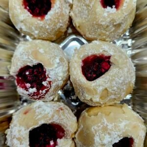 Almond Strawberry Snowball